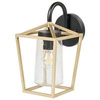AUSSENWANDLEUCHTE Ordie 14/14/33 cm - Goldfarben, Glas (14/33/14cm) - Beliani