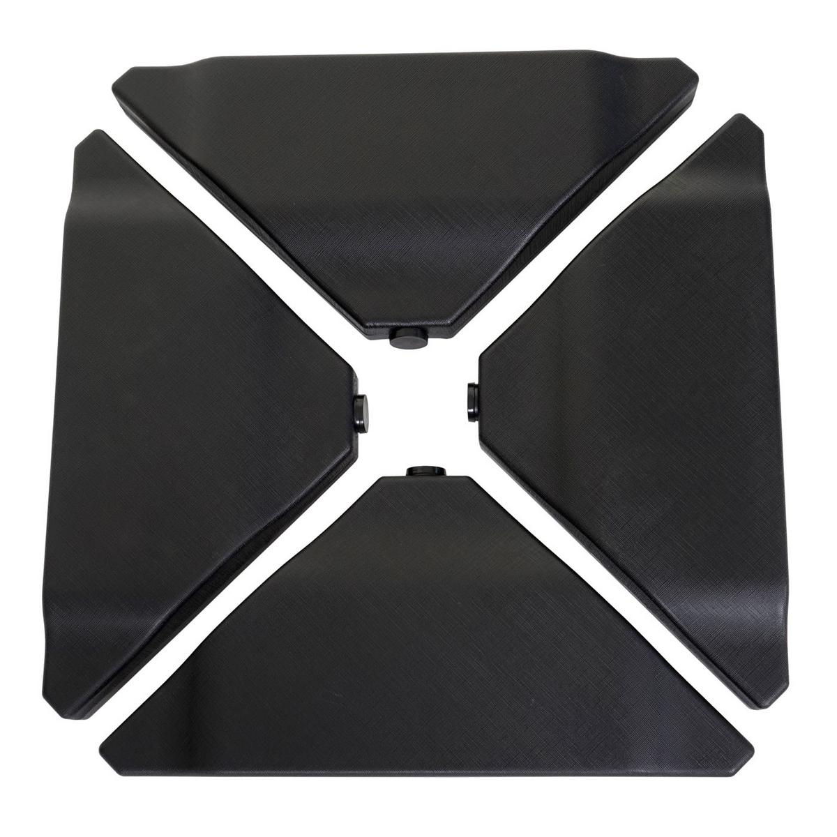 SCHIRMSTÄNDER Schwarz - Schwarz, Kunststoff (76/77cm) - MCW