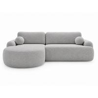 ECKSOFA Aurio Grau Links - Grau, Holz/Textil (177/261cm) - Graingold