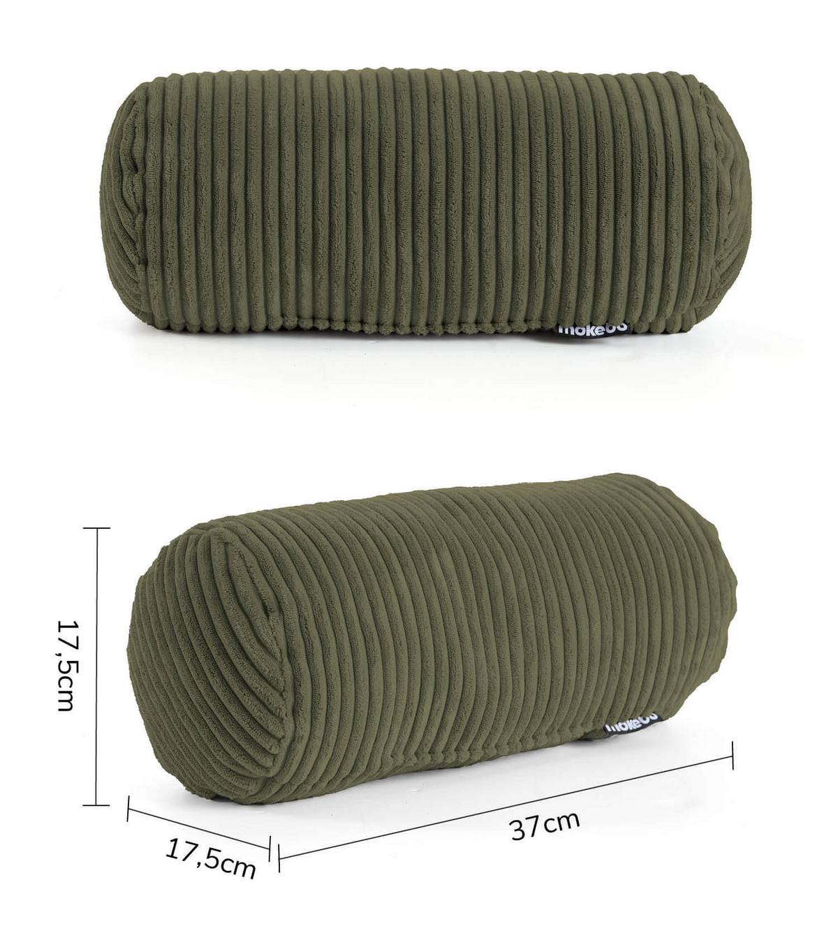 NACKENKISSEN Das Nickerchen - Waldgrün, Textil (17.5/37cm) - Mokebo