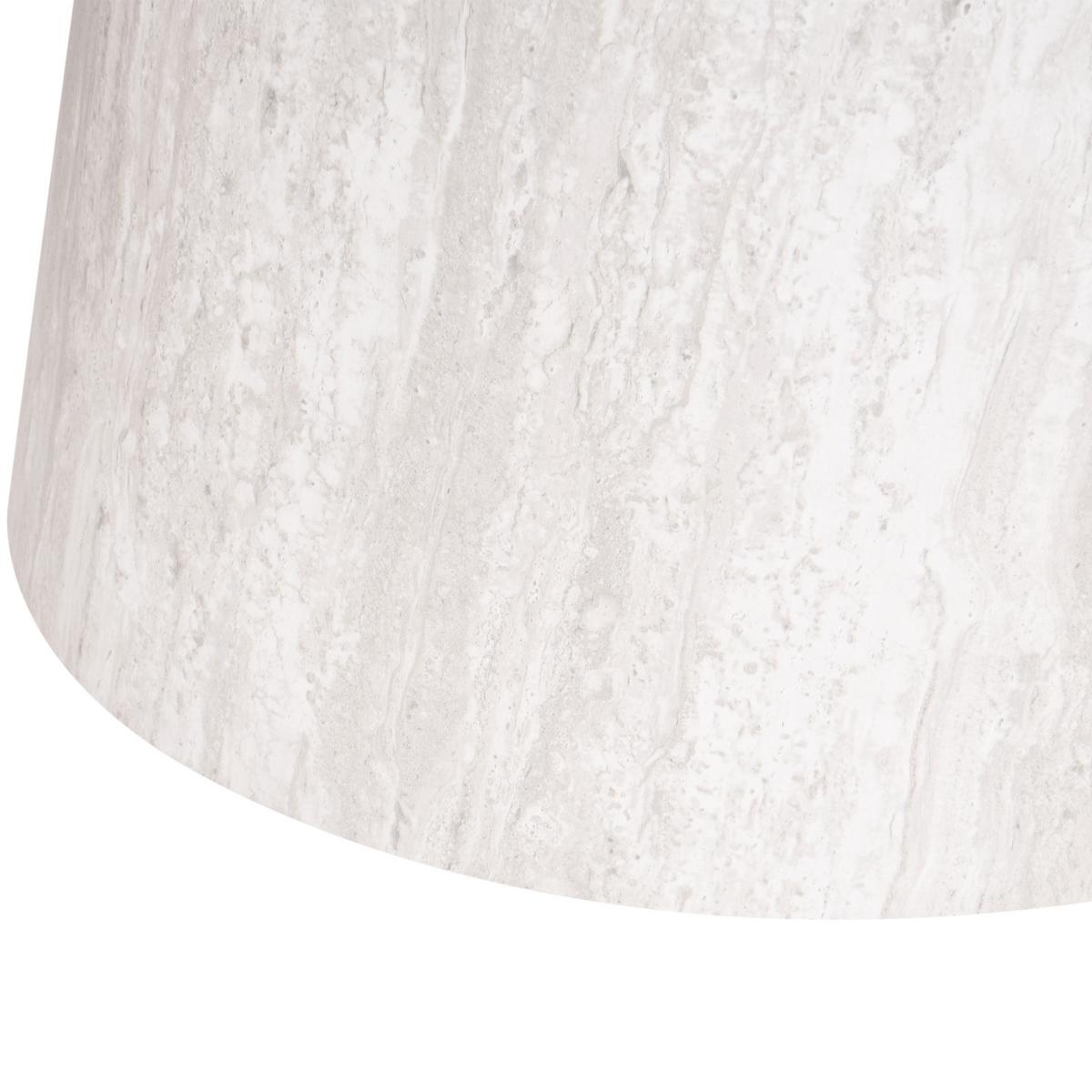 ESSTISCH Travertinoptik 220/95 cm Luman - Beige, Holzwerkstoff (220/95/76cm) - Beliani