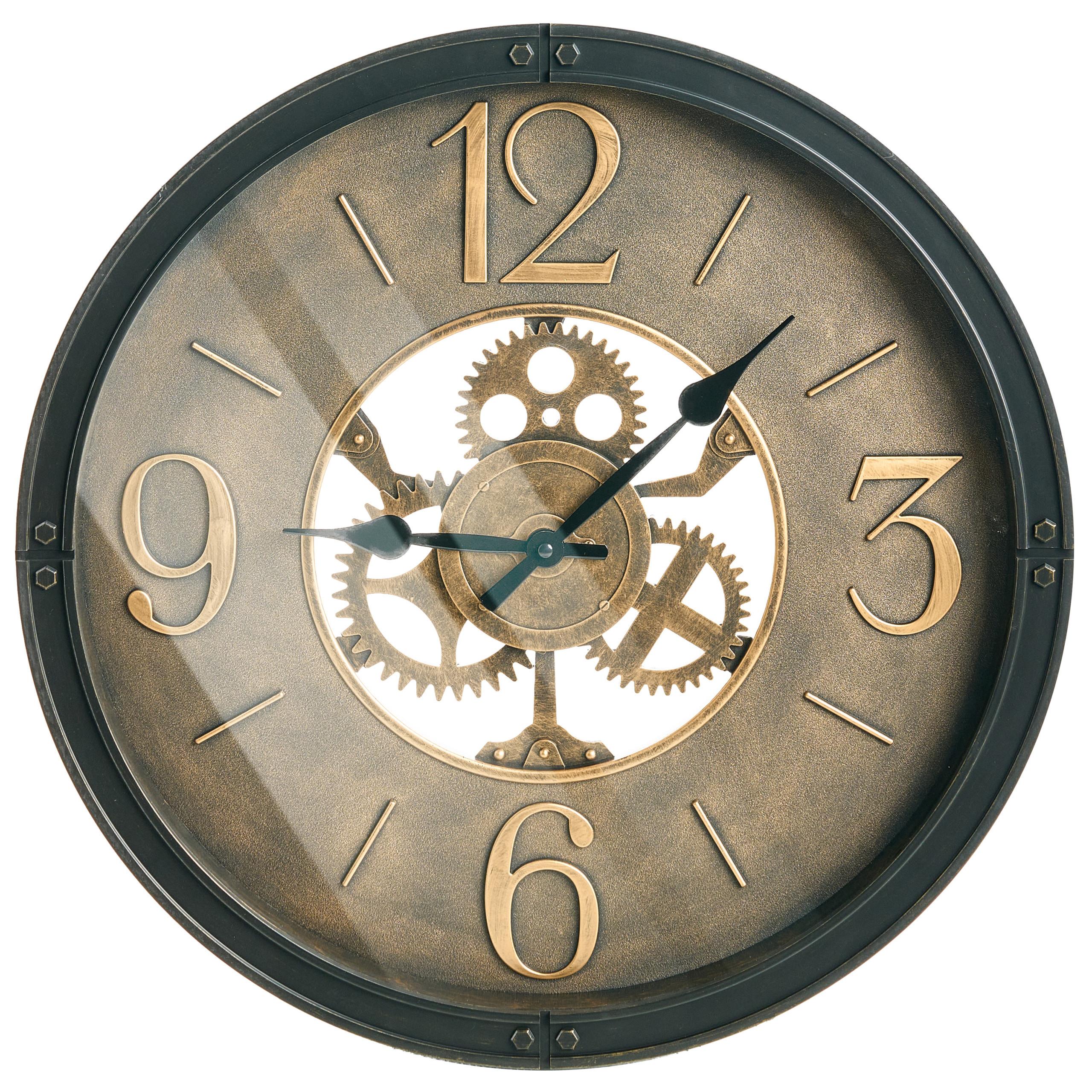 WANDUHR 50 cm Schwarz Albacete - Schwarz, Kunststoff (50/50/5cm) - Beliani