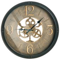 WANDUHR 50 cm Schwarz Albacete - Schwarz, Kunststoff (50/50/5cm) - Beliani