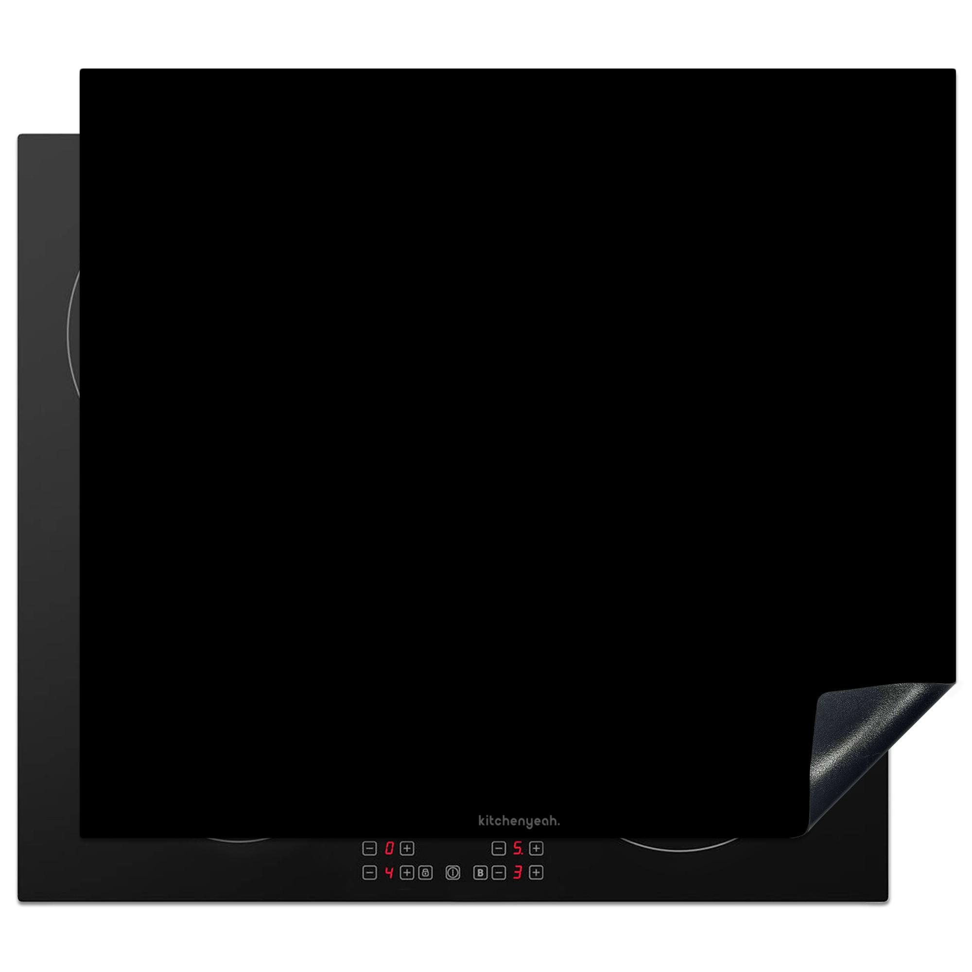 HERDABDECKPLATTE Schwarz Herdabdeckung Induktionsfeld 60x52 cm - Schwarz, Kunststoff (60/52/0.2cm) - MuchoWow