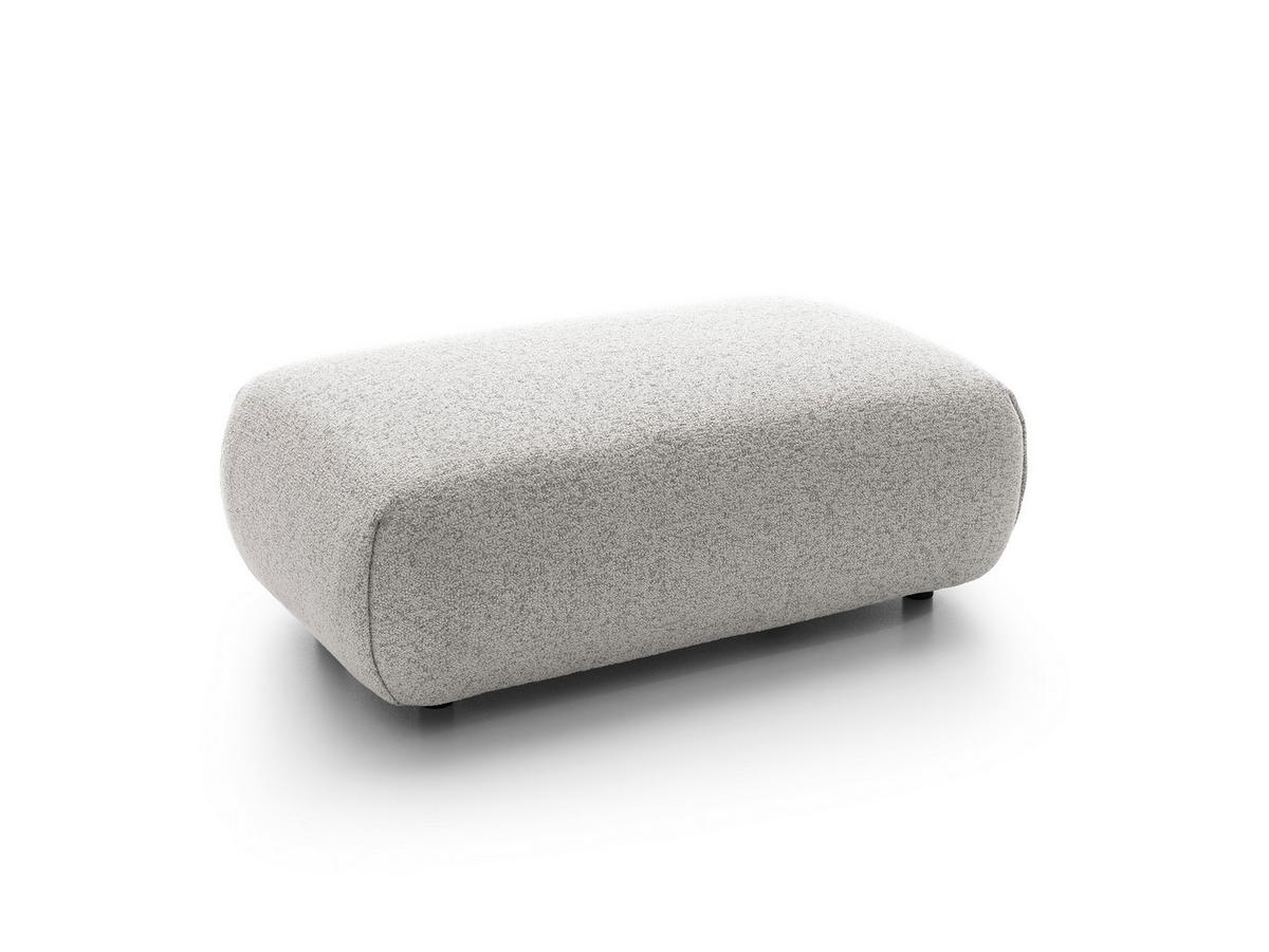 MASSENO Sitzhocker ZEST, Modern Polsterhocker, Fußhocker Grau - Hellgrau/Grau, Holzwerkstoff/Kunststoff (70/42/113cm) - MASSENO