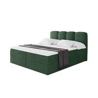 BOXBETT mit Matratze H4 - NINA - 180x200 cm Grün - Waldgrün, Holzwerkstoff (180/200cm) - ALTDECOR