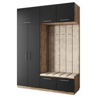 GARDEROBENSCHRANK REMA 180/240/60 cm Modern Eichefarben - Eichefarben/Beige, Holzwerkstoff (180/240/60cm) - MASSENO