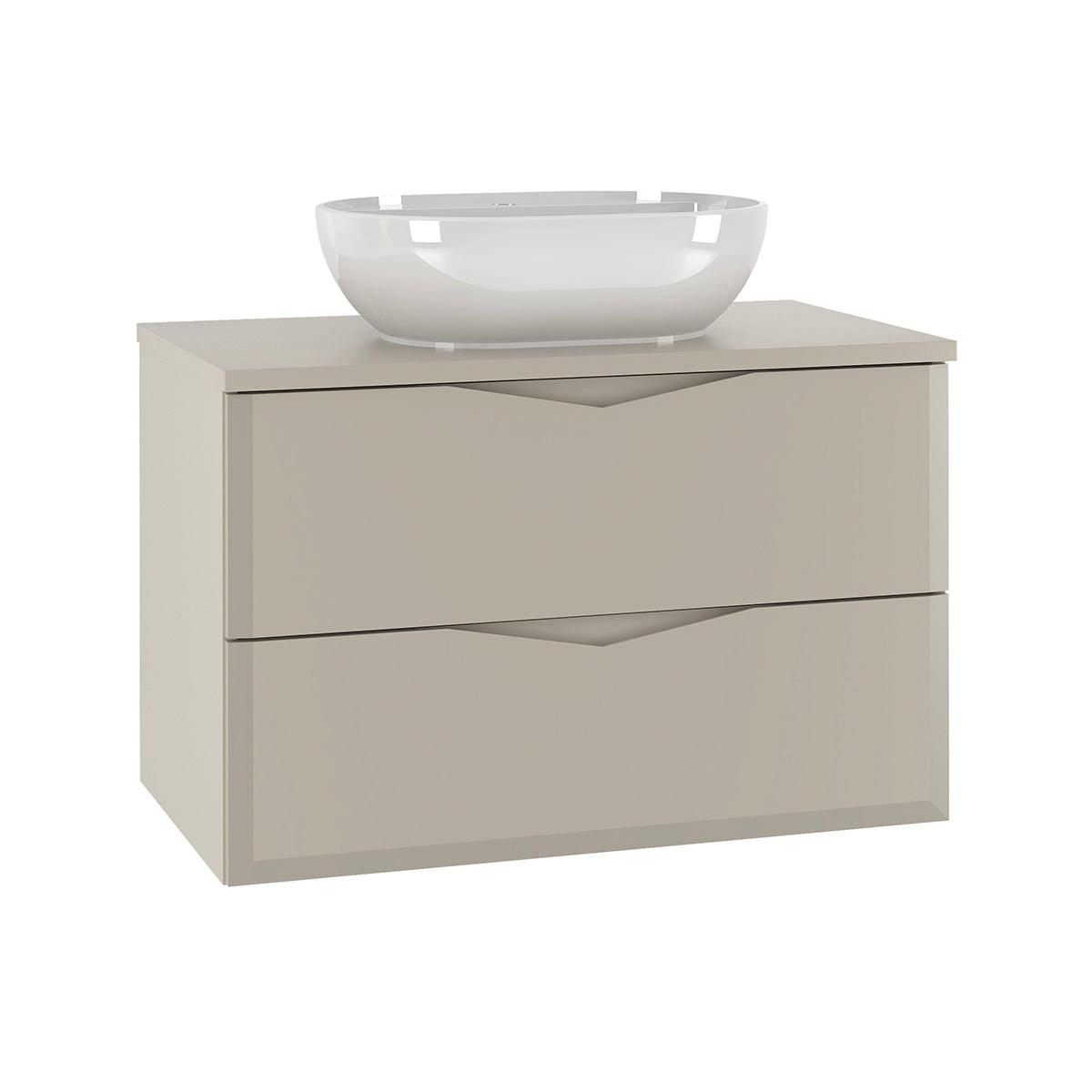 BADMÖBEL 80.6cm Ellie 2er-Set Kaschmir - Beige, Holzwerkstoff (80.6/52.2/46.5cm) - Petits-meubles