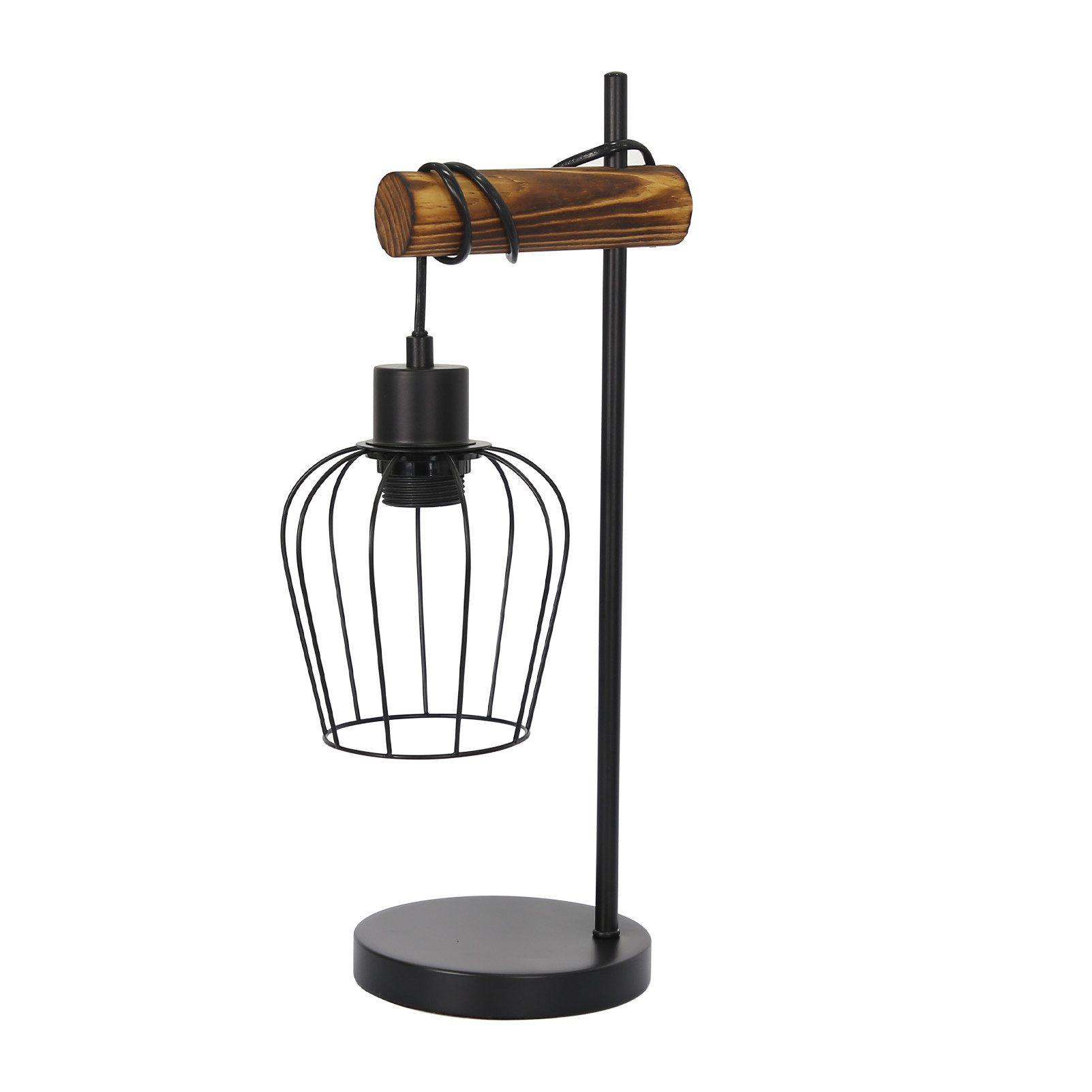 TISCHLAMPE Isolde 20/15/46 cm - Braun, Holz/Metall (20/15/46cm) - ZMH