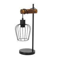 TISCHLAMPE Isolde 20/15/46 cm - Braun, Holz/Metall (20/15/46cm) - ZMH