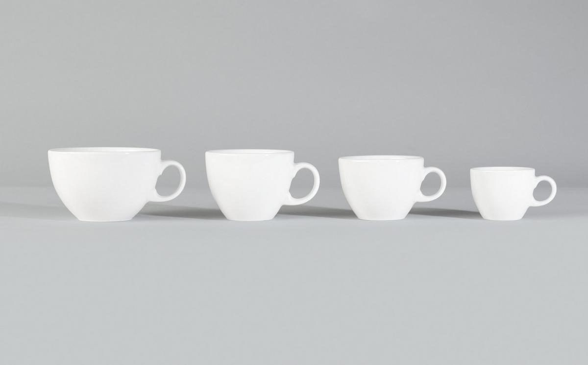 CAPPUCCINOTASSE MIT UNTERTASSE VIP. weiß 220 ml - Weiß, Keramik (0.22L) - Seltmann Weiden