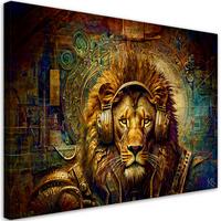 KUNSTDRUCK Gold 120/80 cm - Goldfarben, Textil (120/80cm) - KUNSTLOFT
