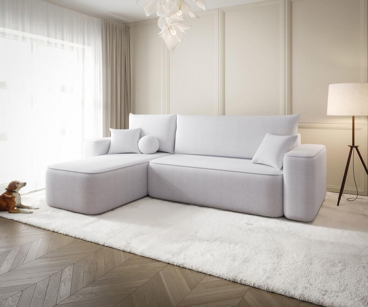 ECKSOFA Agepo In Curio - Hellgrau, Holzwerkstoff/Textil (250/150cm) - Fun Möbel