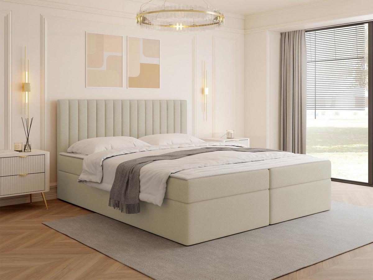 BOXBETT Tirulo - H3 - Schwarz/Naturfarben, Holzwerkstoff/Kunststoff (160/200cm) - MIRJAN24