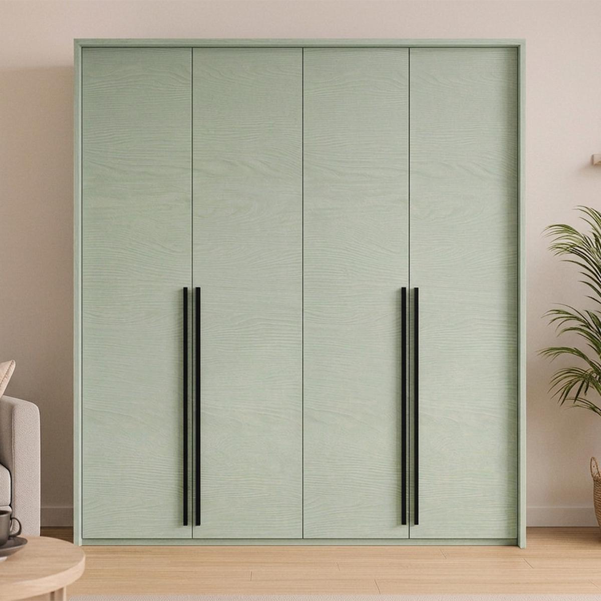 DREHTÜRENSCHRANK Giana mit 4 Türen, 210 cm, Eukalyptusfarbe - Eukalyptusholzfarben, Holzwerkstoff (210/217/65cm) - Beautysofa
