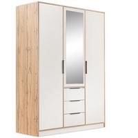 DREHTÜRENSCHRANK Livo mit 3 Türen und 3 Schubladen, kaschmir+eiche Wotan, 150 cm - Kaschmir/Eiche Wotan, Holzwerkstoff (150/200/57cm) - Beautysofa