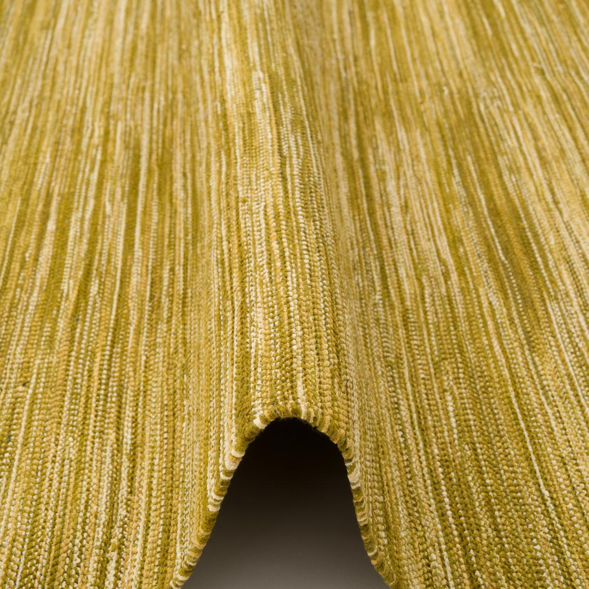 NATUR BAUMWOLLE TEPPICH KELIM TOSKANA - Grün, Textil (140/200cm) - Pergamon