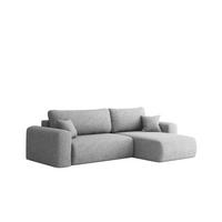 ECKSOFA Flora In Verita - Hellgrau, Holzwerkstoff/Textil (272/145cm) - Fun Möbel