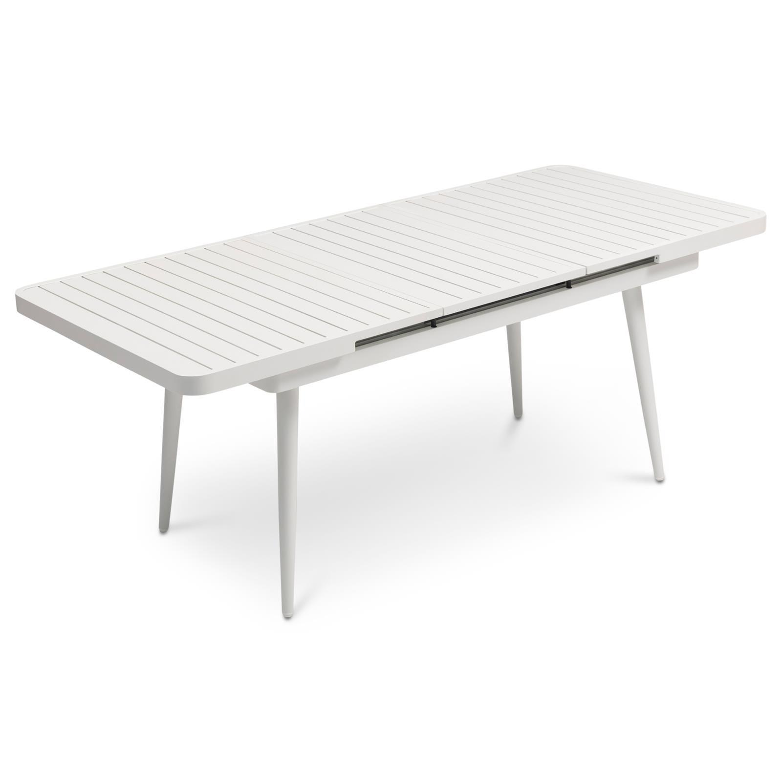 GARTENTISCH SUNNY weiß - Weiß, Metall (90/150/78cm) - IDIMEX