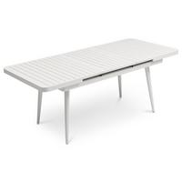 GARTENTISCH SUNNY weiß - Weiß, Metall (90/150/78cm) - IDIMEX