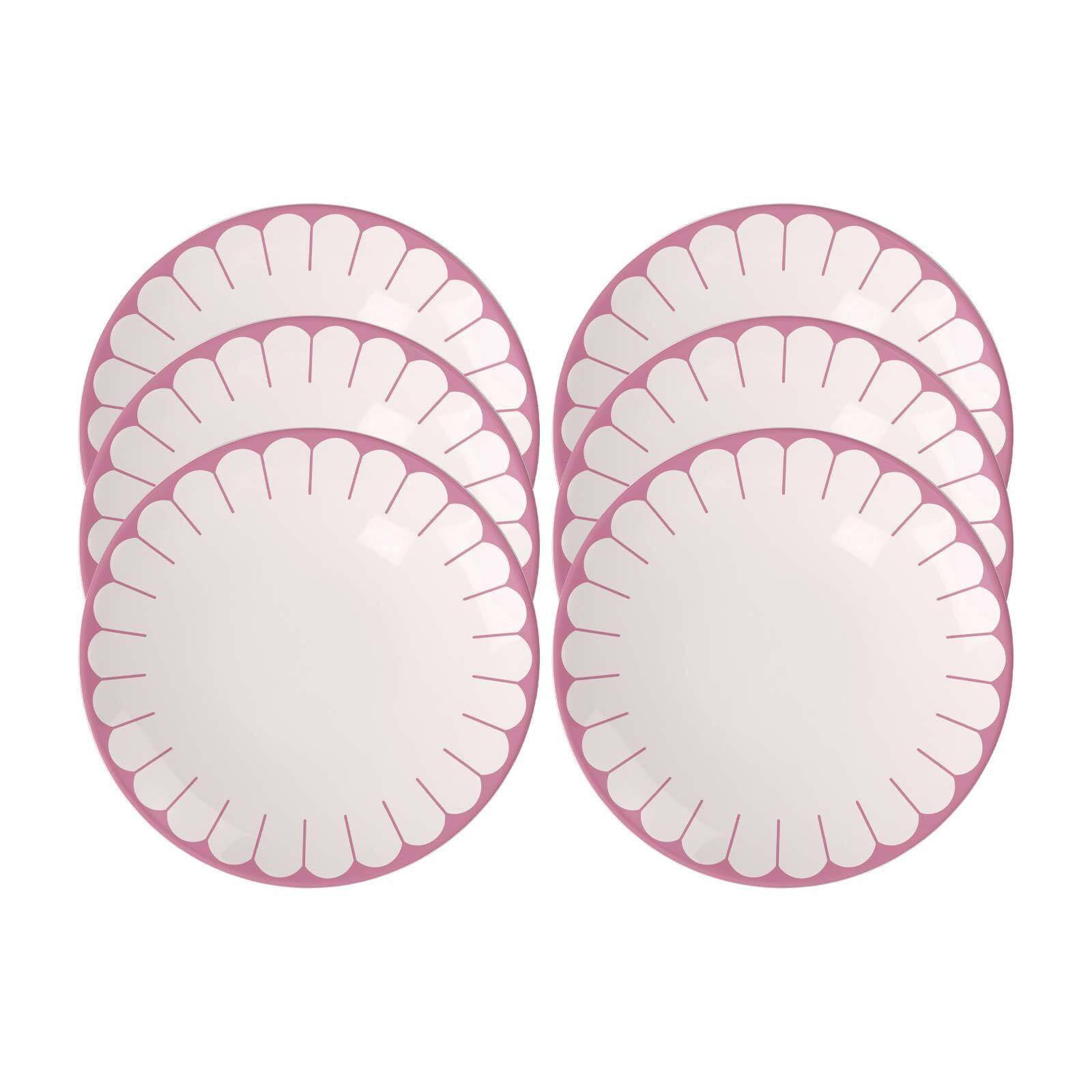 FRÜHSTÜCKSTELLER Fleur Couleur Cassis ø 21,2 cm 6er Set - Pink, Keramik (21.2cm) - Villeroy & Boch