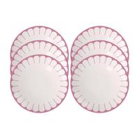 FRÜHSTÜCKSTELLER Fleur Couleur Cassis ø 21,2 cm 6er Set - Pink, Keramik (21.2cm) - Villeroy & Boch
