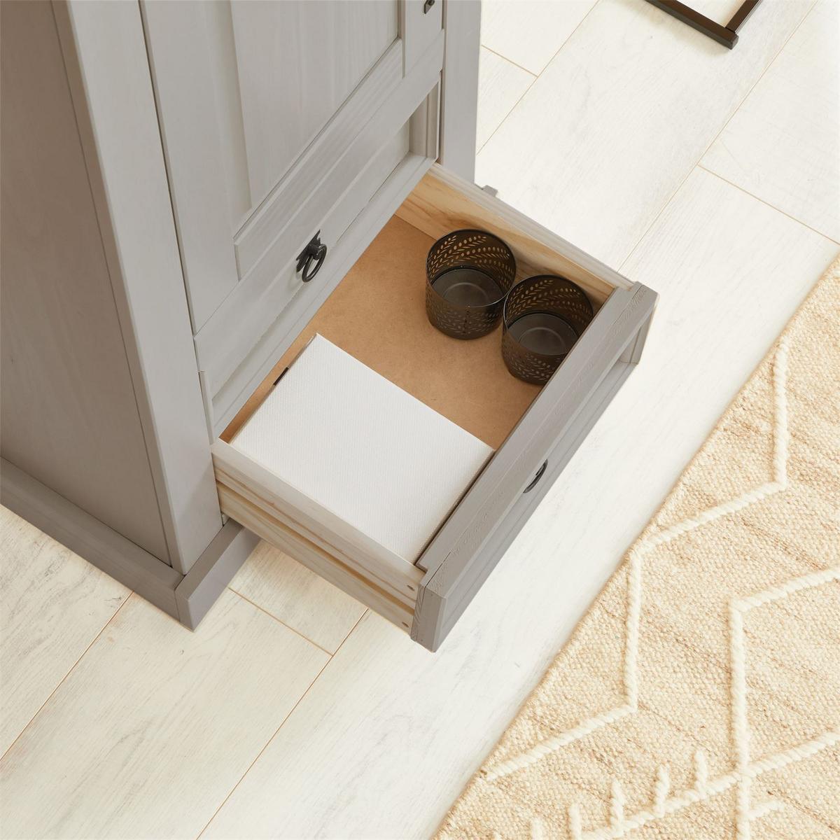 SCHUHSCHRANK TEQUILA grau/braun - Braun/Grau, Holz (53/190/38cm) - IDIMEX