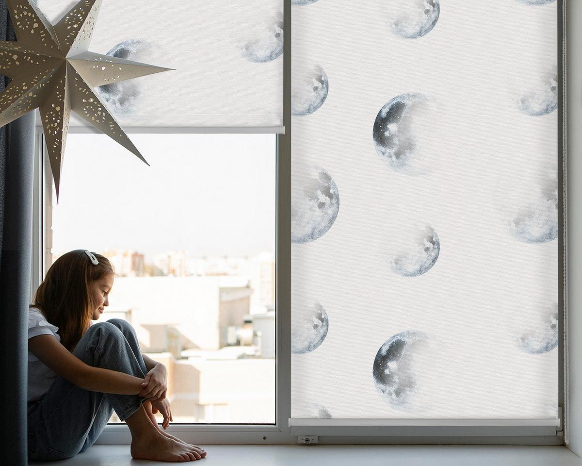 INNENROLLO - Fensterrollo - Rollo - 150x140 cm - Monde - Grau, Kunststoff (150/140/0.5cm) - TULUP