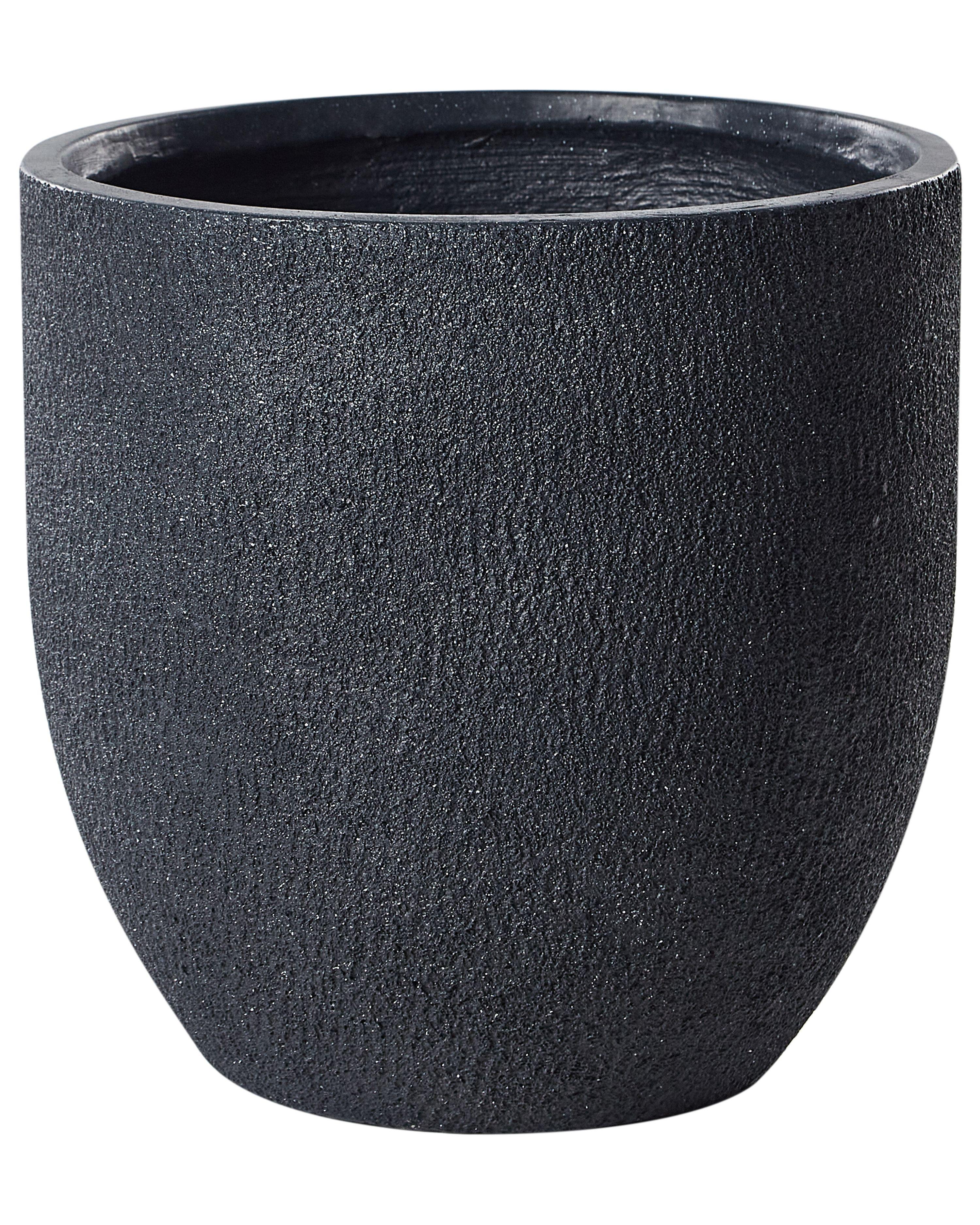 BLUMENTOPF Grau Kannia - Grau, Naturmaterialien (46cm) - Beliani