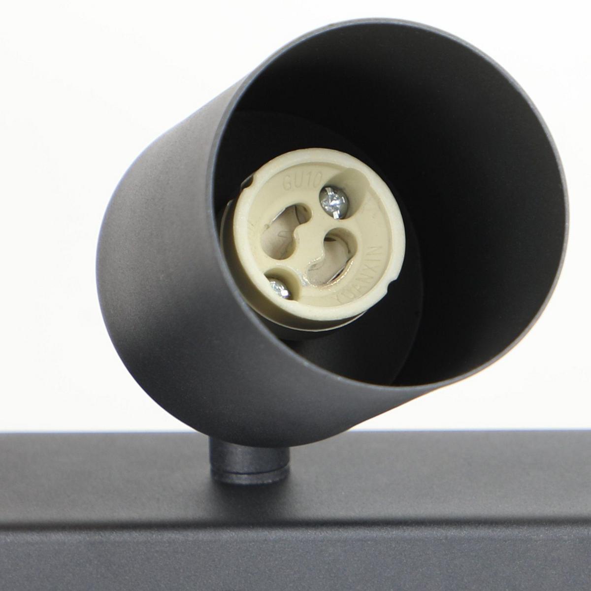 DECKENSTRAHLER Freiheit 4-flammig 58/7/14 cm - Schwarz, Metall (58/7/14cm) - Nettlife