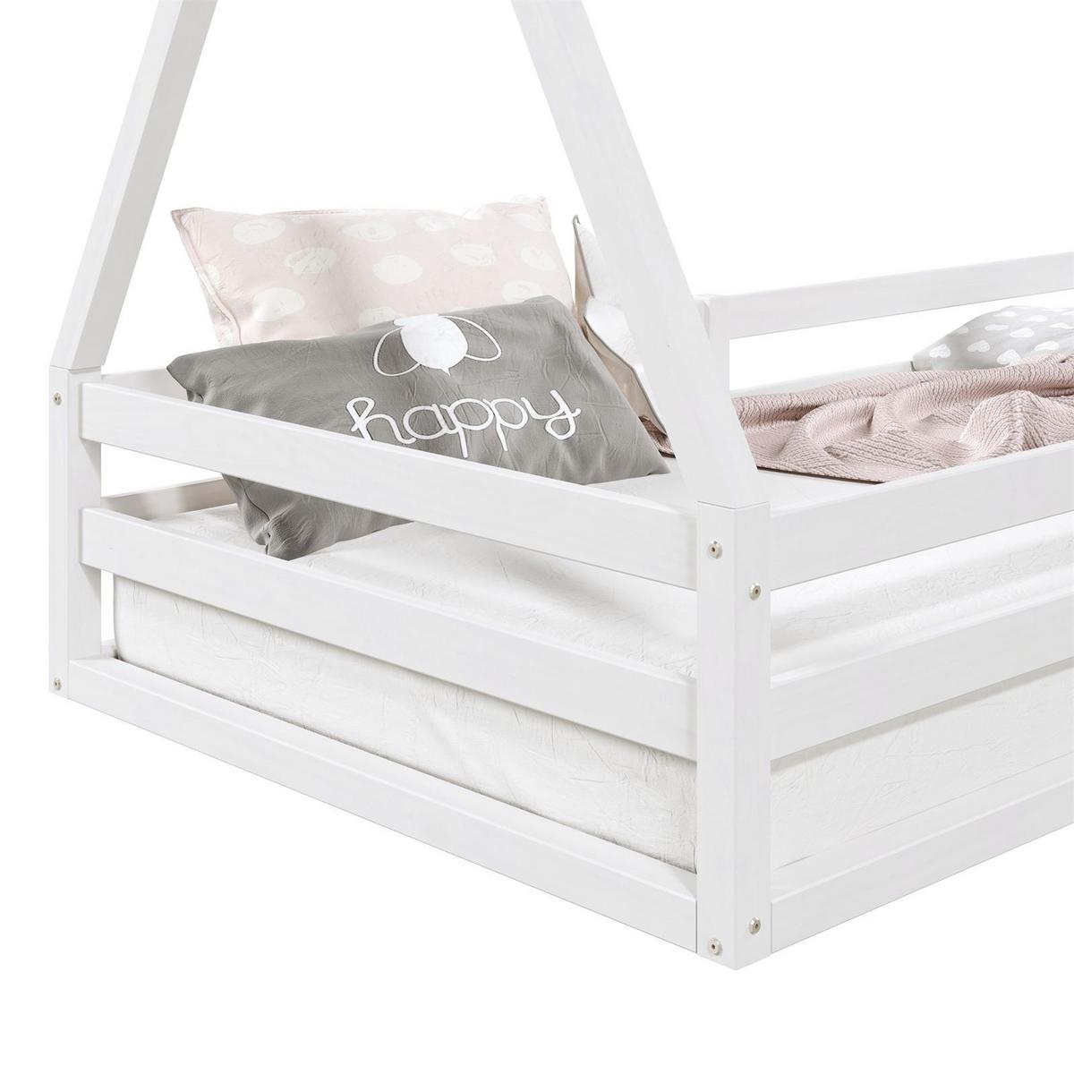 HAUSBETT SILA 90x200 cm weiß - Weiß, Holz (96/152/206cm) - IDIMEX