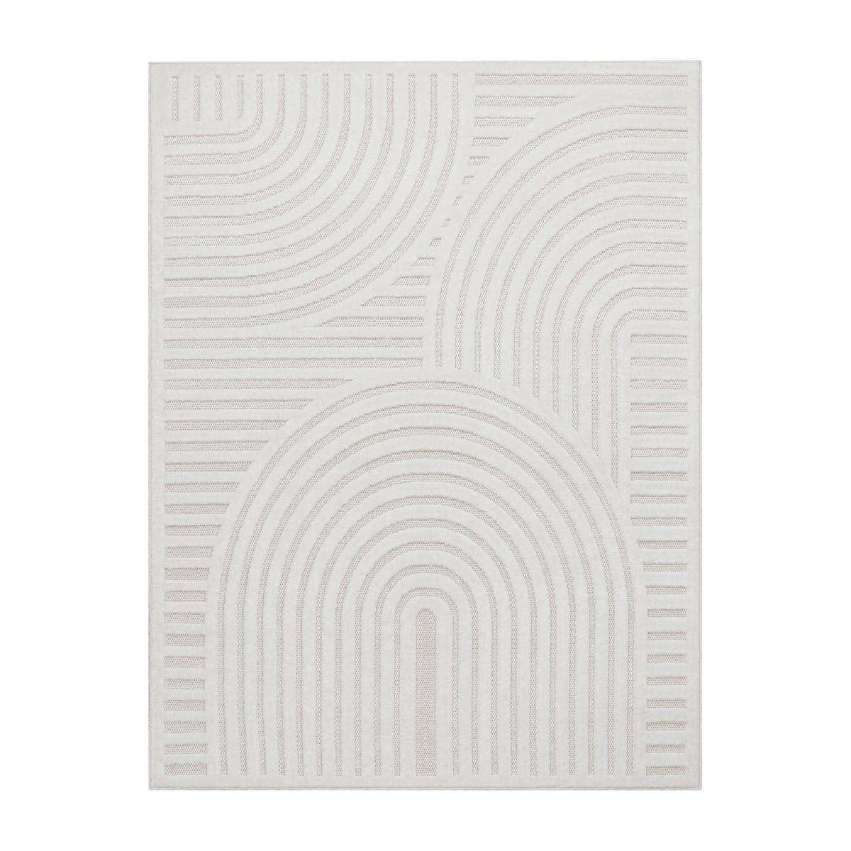 OUTDOORTEPPICH Geometrisch Creme 60 x 100 cm - Creme, Kunststoff (60/100cm) - TT Home