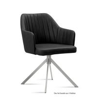 ARMLEHNSTUHL (4er-Set) Dorthe 58x81x60 Edelstahl/Anthrazit - Edelstahlfarben/Anthrazit, Kunststoff (60/81/58cm) - 58aufmkessel