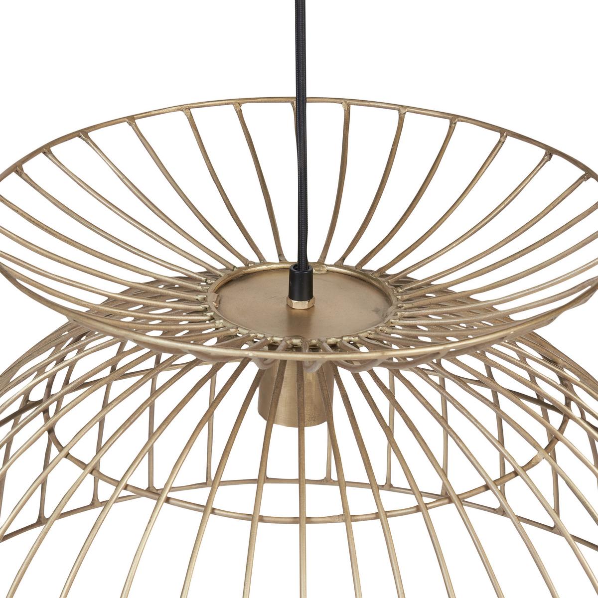 HÄNGELEUCHTE Mahanadi 50/50/141 cm - Messingfarben, Metall (50/50/141cm) - Beliani