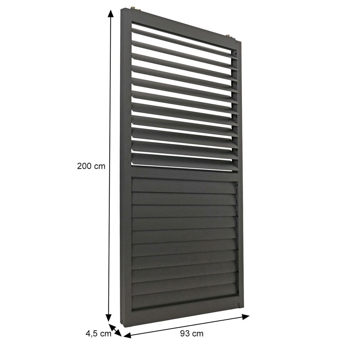 SCHIEBETÜR FÜR PERGOLA Weiß 4er-Set-Set - Weiß, Metall (369/206/10cm) - MCW