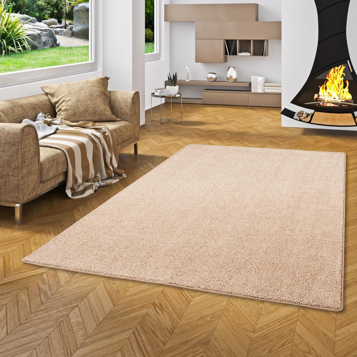 HOCHFLOR VELOURS TEPPICH MONA - Naturfarben, Textil (100/300cm) - Snapstyle