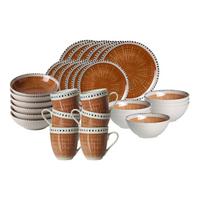 KOMBI-SET Natura Braun 30-tlg. - Braun, Keramik (2/2/2cm) - Ritzenhoff Breker