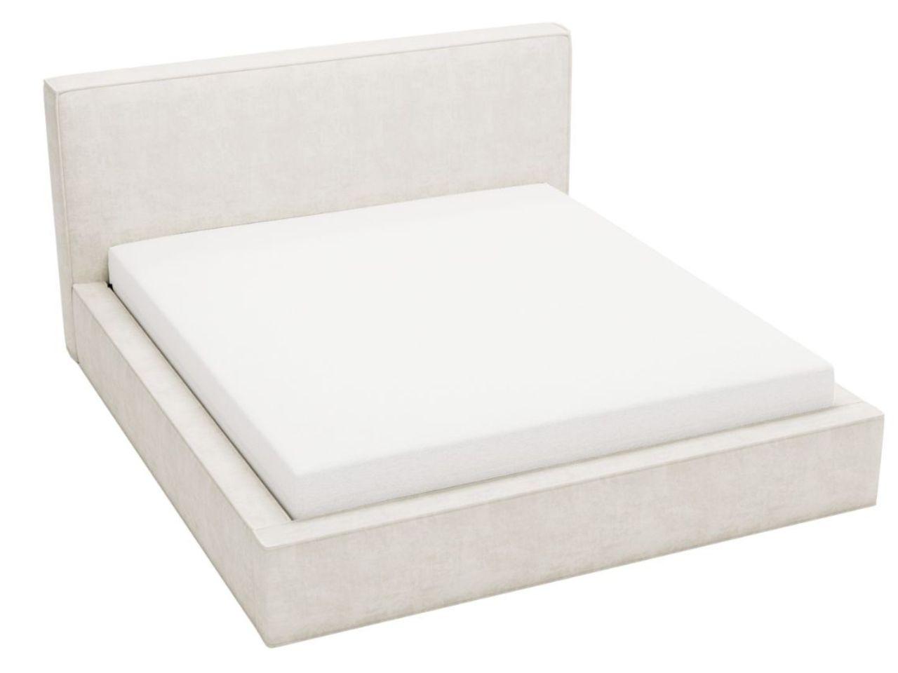 POLSTERBETT Monaco 200x200 Cremige - Creme, Textil (200/200cm) - Graingold