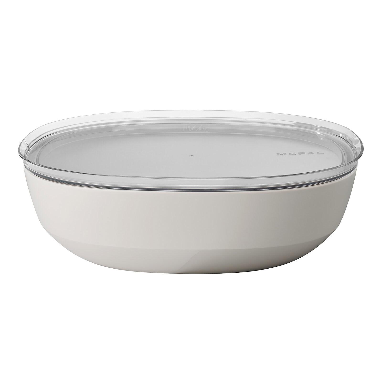 SERVIERSCHALE MIT DECKEL Silueta Nordic White 4000 ml - Weiß, Kunststoff (30.1cm) - Mepal
