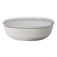 SERVIERSCHALE MIT DECKEL Silueta Nordic White 4000 ml - Weiß, Kunststoff (30.1cm) - Mepal