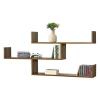 WANDREGAL Grimstad - Dunkelbraun, Holzwerkstoff (119/55/18cm) - [en.casa]