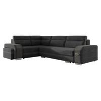 ECKSOFA Assan, Seite: Links - Chromfarben/Dunkelgrau, Holz/Kunststoff (305/205cm) - MIRJAN24