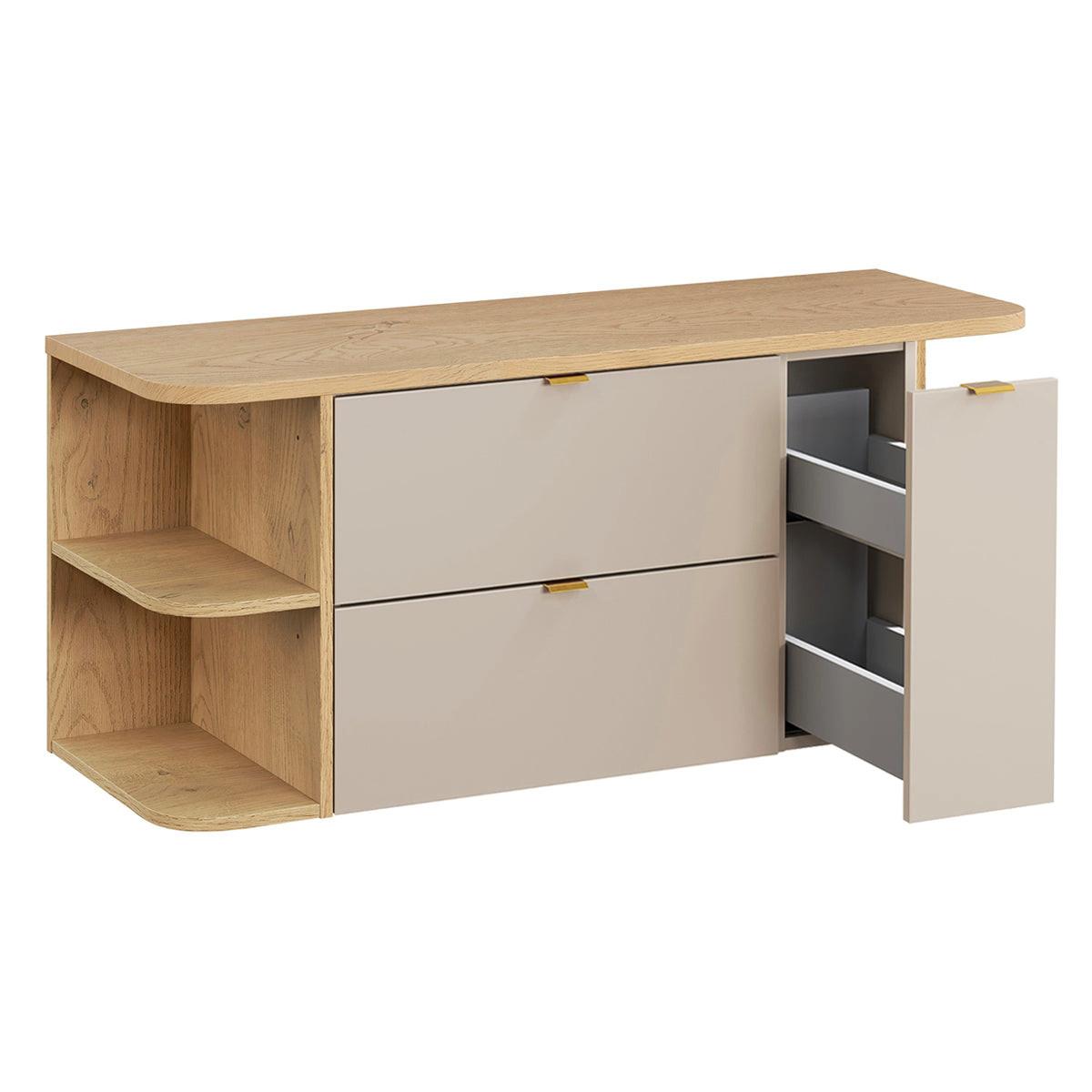 WASCHTISCHUNTERSCHRANK 120.4cm Azel Kaschmir - Beige, Holzwerkstoff (120.4/52/46cm) - Petits-meubles