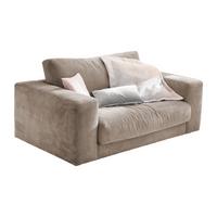 LOVESEAT MADELINE Taupe Cord - Taupe/Schwarz, Kunststoff/Textil (170/86/127cm) - KAWOLA
