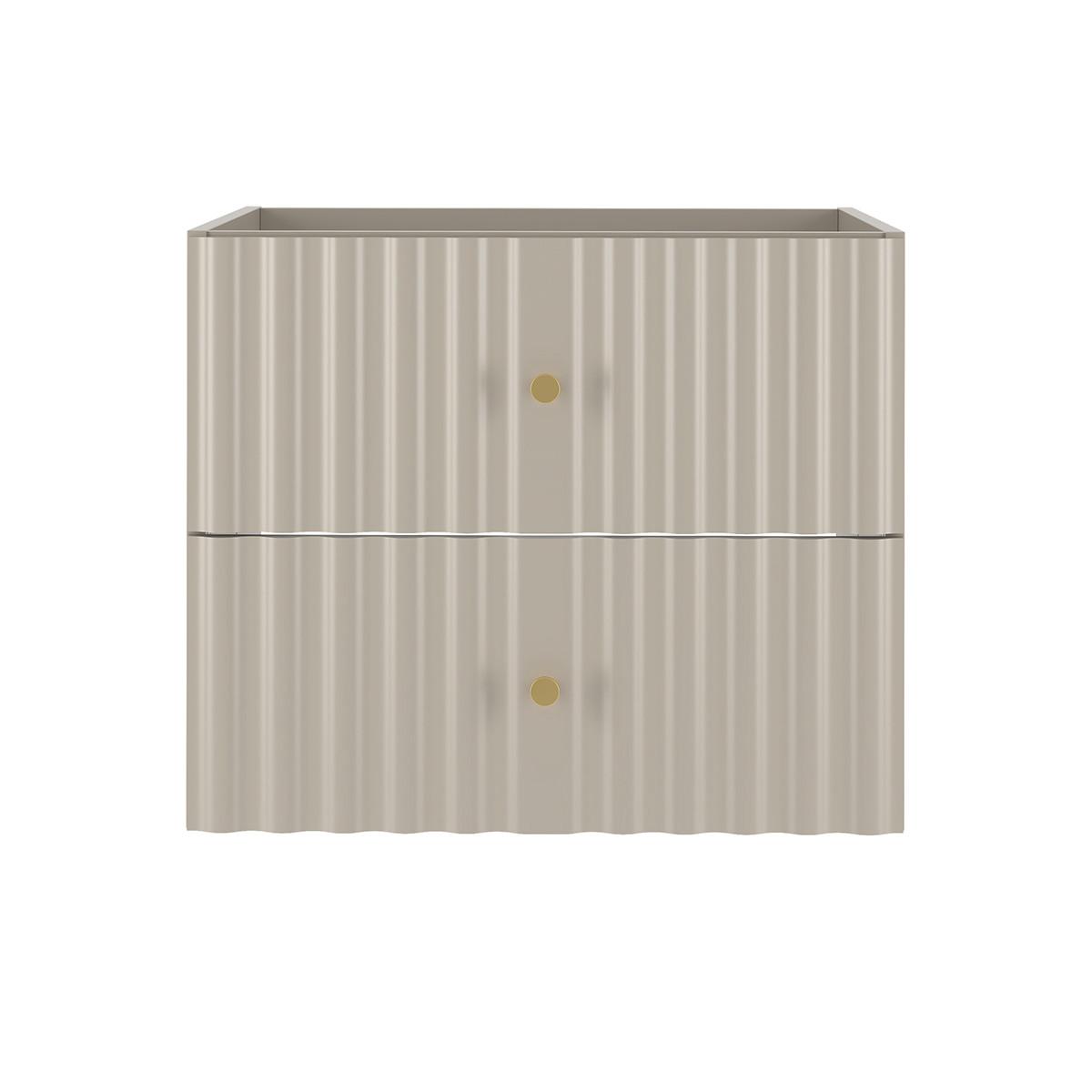 WASCHTISCHUNTERSCHRANK 60cm Izae Kaschmir - Beige, Holzwerkstoff (60/50/45.8cm) - Petits-meubles