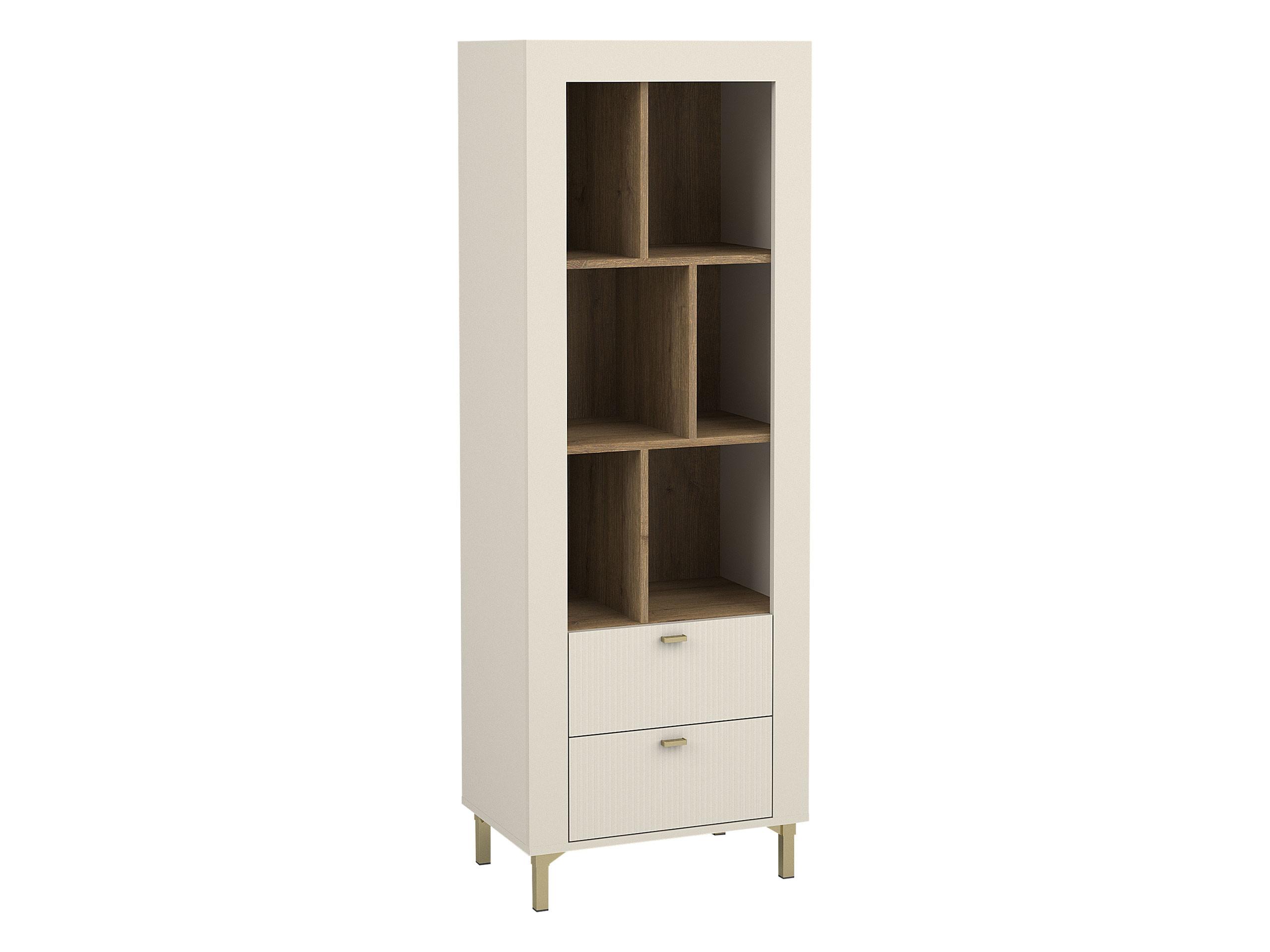 STANDREGAL Mossa 2S MO04 - Kaschmir/Goldfarben, Holzwerkstoff/Kunststoff (60/169/40cm) - MIRJAN24