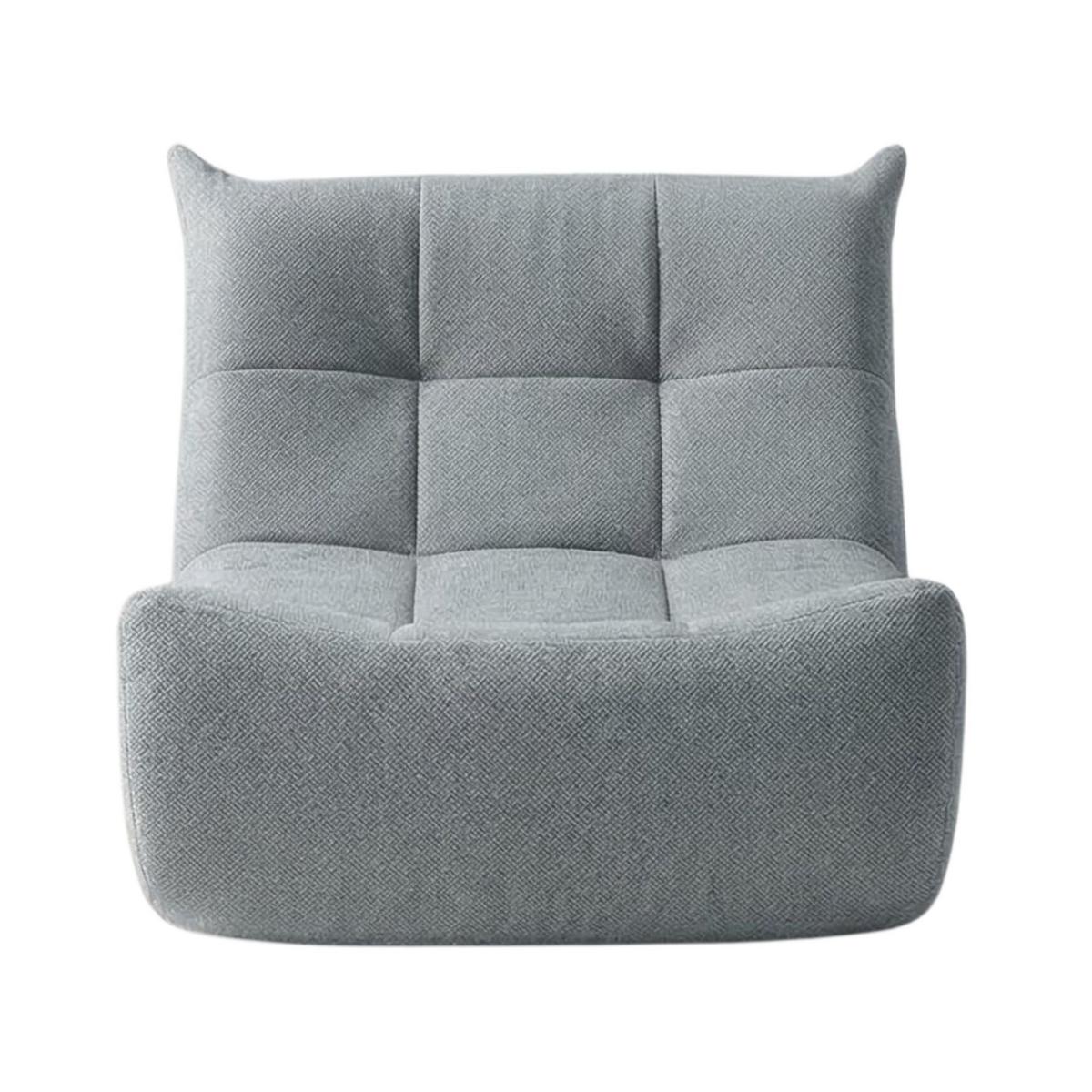 SITZSACK chenille grau togo stil & memory foam - Grau, Textil (76/67/98cm) - Urban Meuble