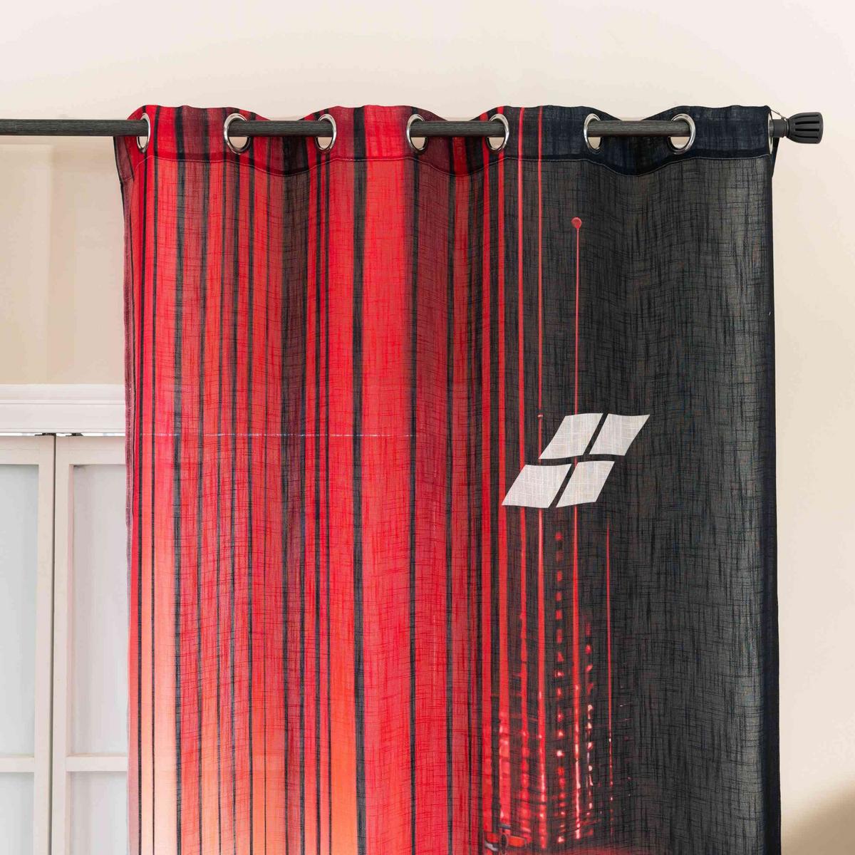 VORHANG SEOUL HxB 245x140 cm Rot - Rot, Textil (140/245cm) - Gardinenbox