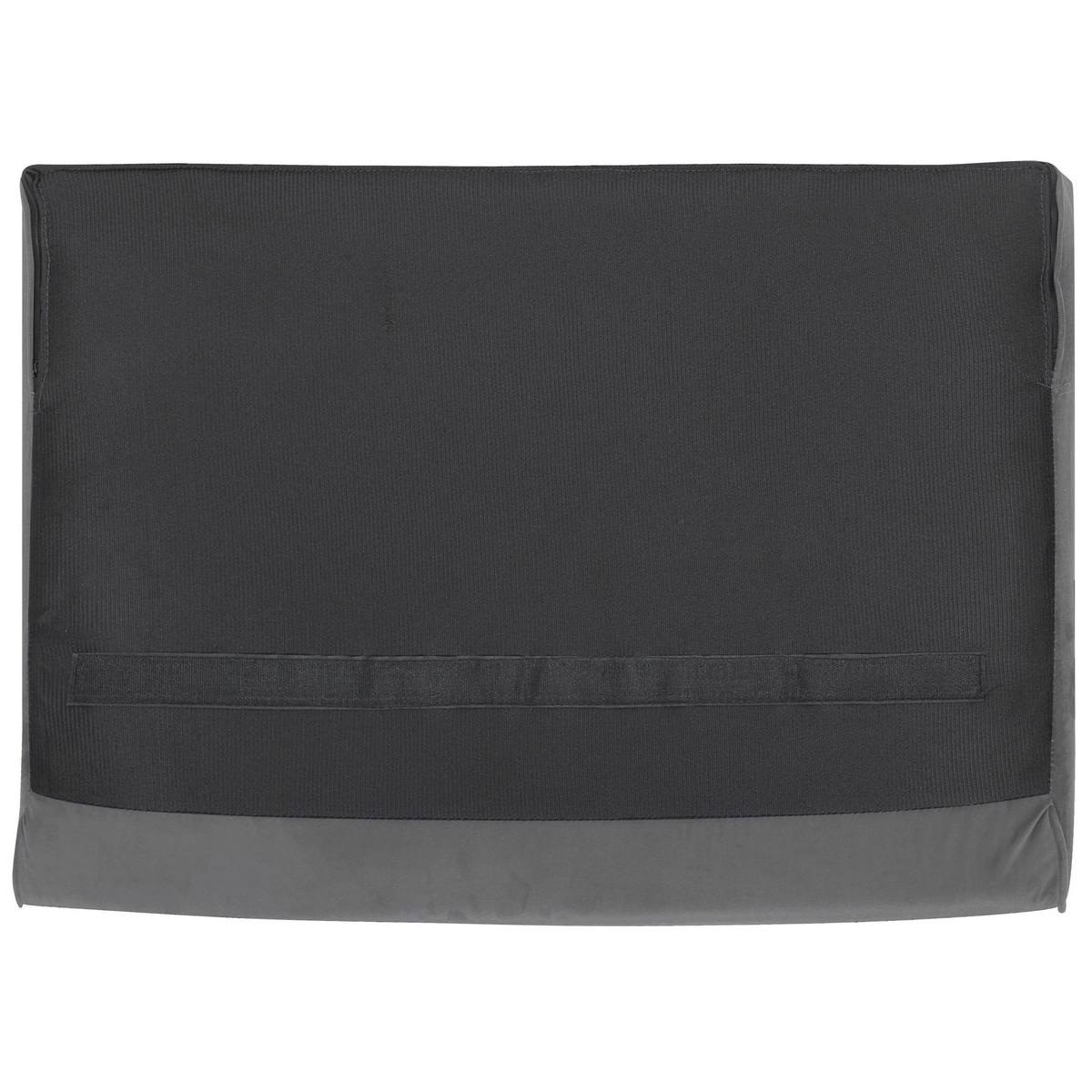 3-SITZER-SOFA Samtstoff Grau Sotra - Grau, Textil (224/70/85cm) - Beliani
