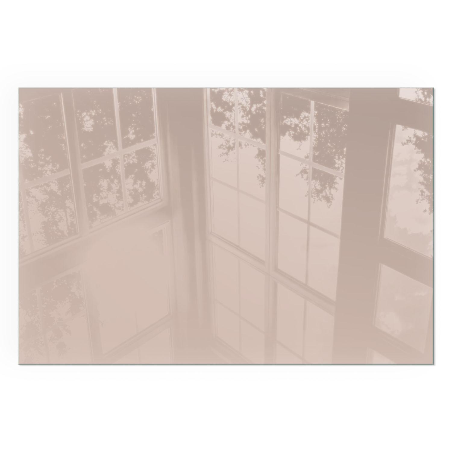 GLASPLATTE für Kamin 60x40 cm - Orange, Glas (60/40/0.4cm) - TULUP